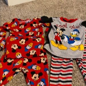 5T Boy Pjs- Mickey and Donald